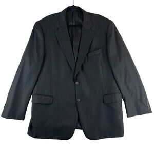 Loro Piana Italian Wool Blazer Joseph Abboud CollectionTwo Button Charcoal  48R